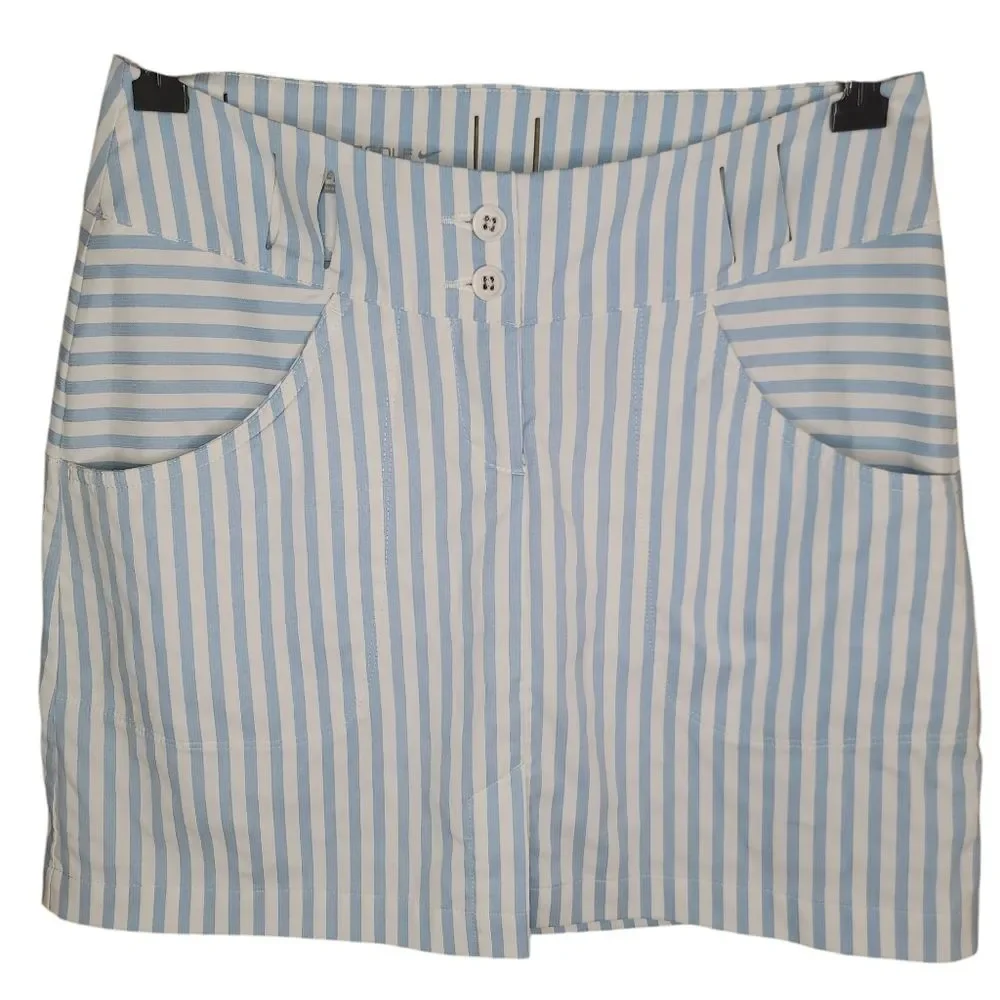 Nike Golf Tour Performance Dri-FIT Striped Mini Skirt Size 2